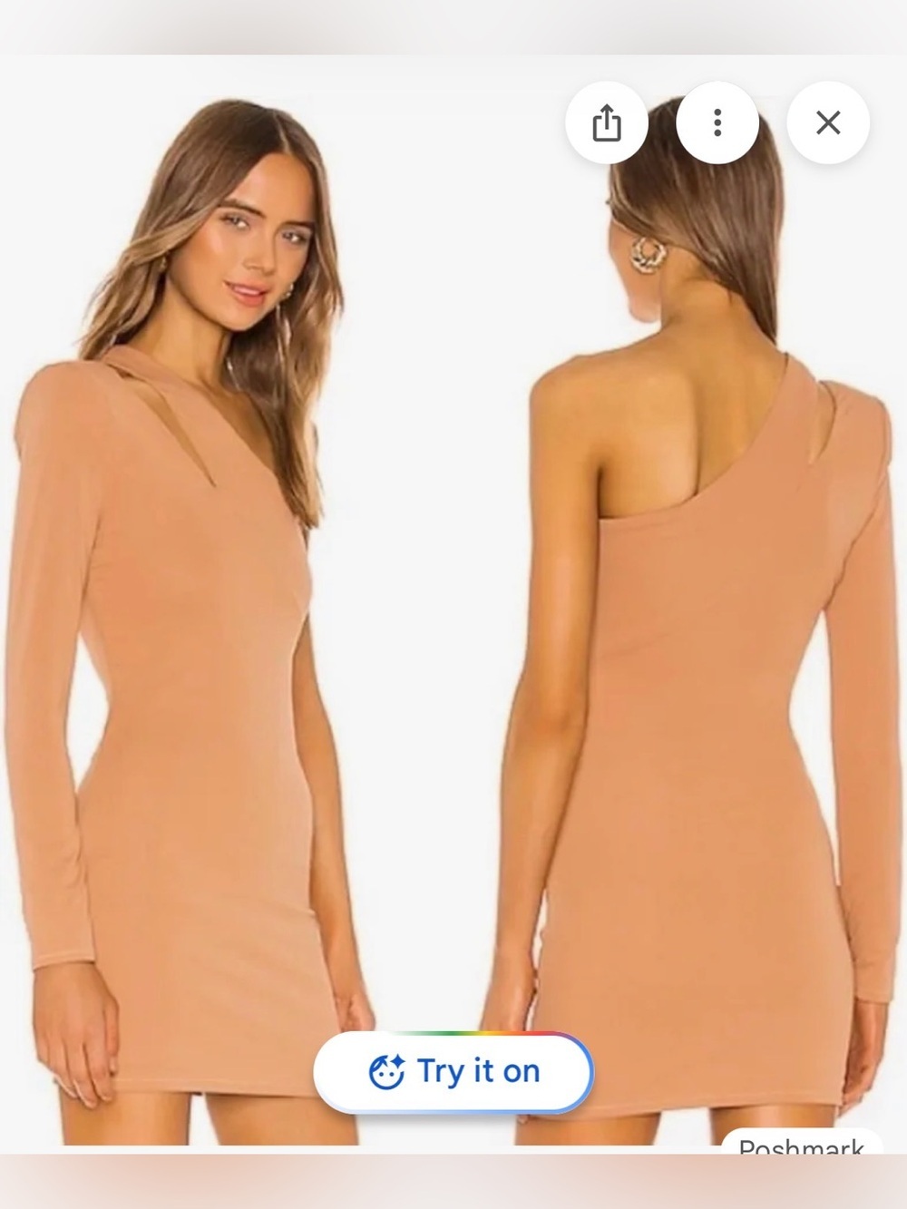 NBD Devyn Mini Dress in Nude.
